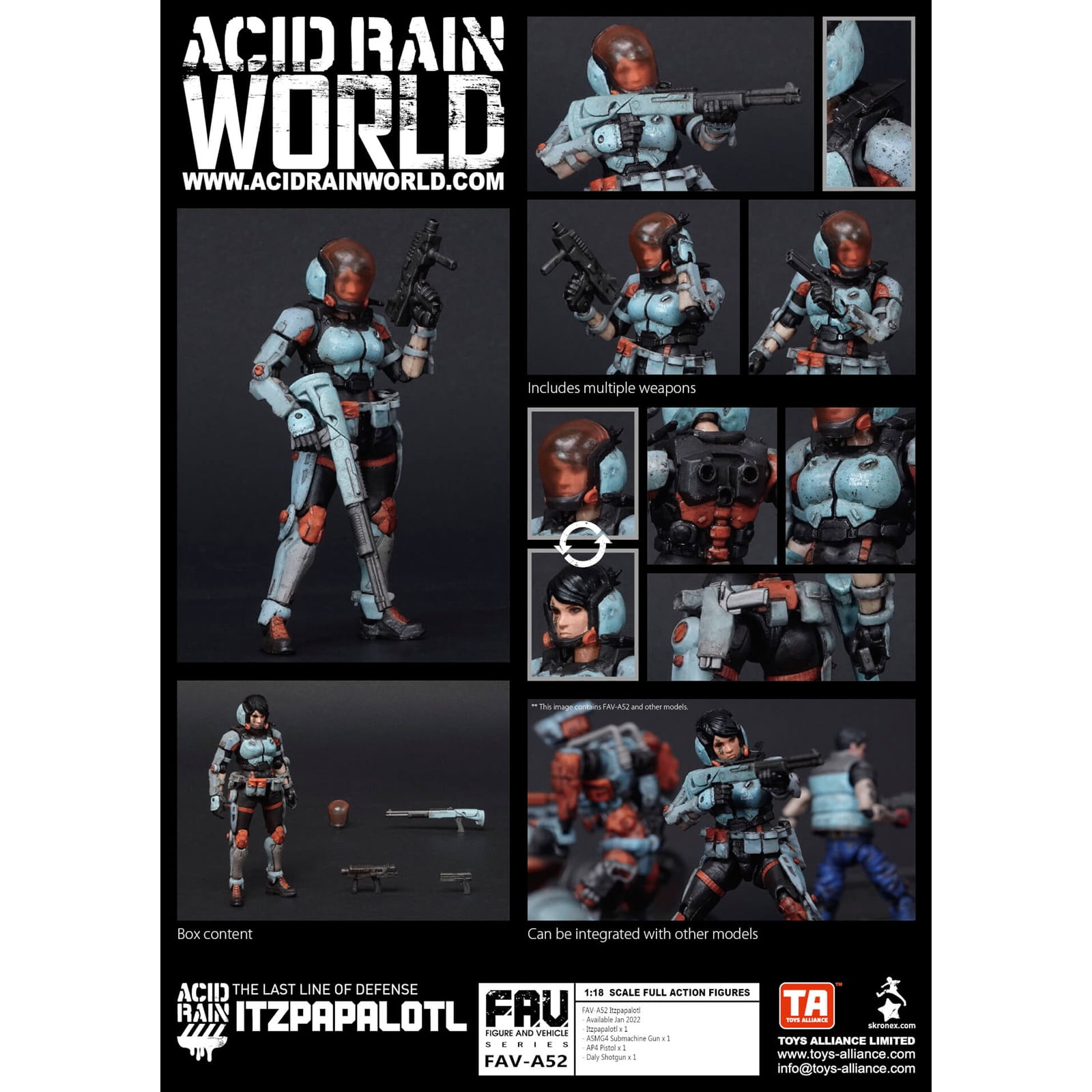 Acid Rain FAV-A52 Itzpapalotl Action Figure - Walmart.com