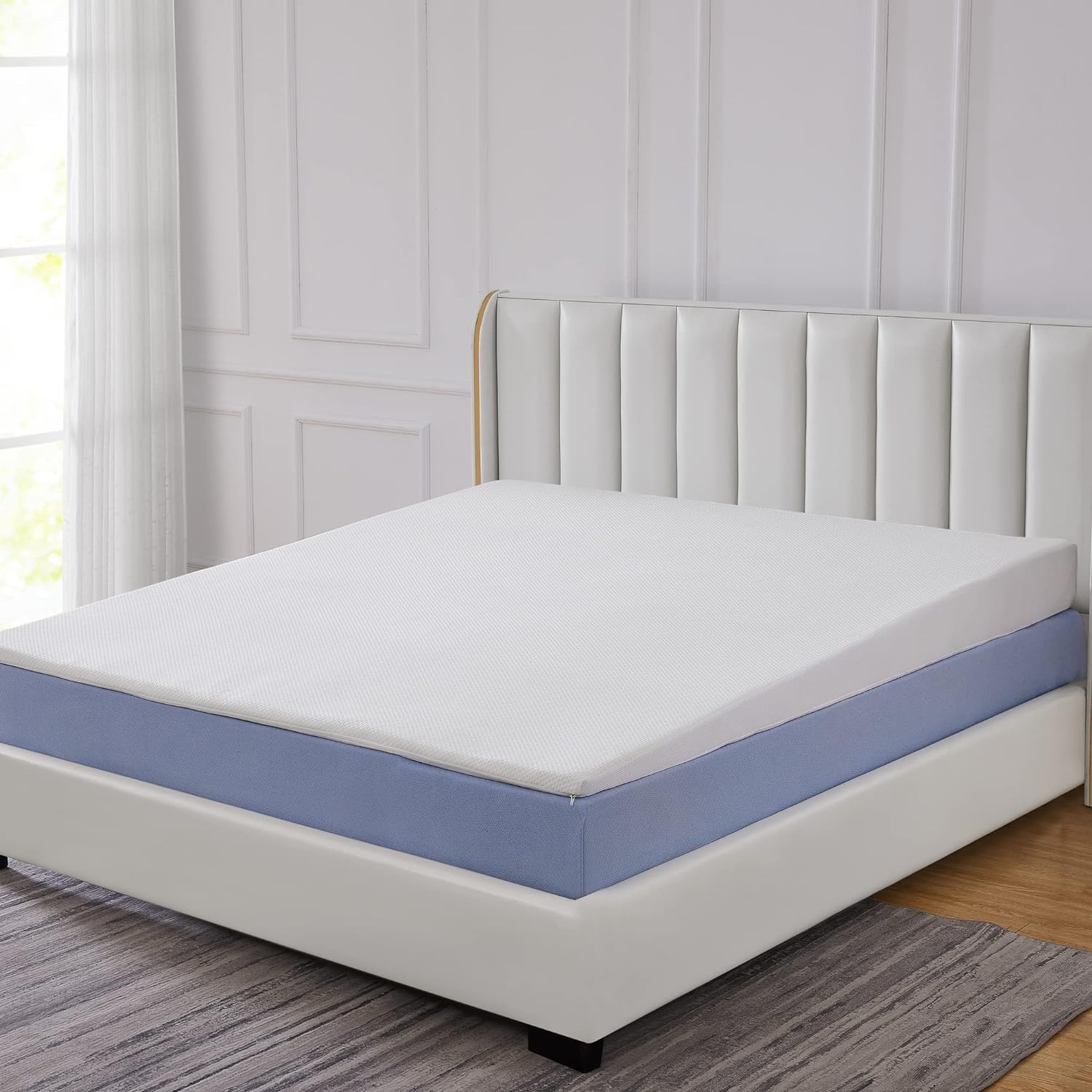 Acid Reflux Bed Wedge Mattress Topper For Sleeping Gentle Incline