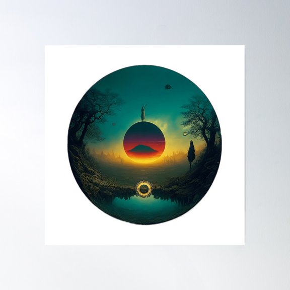 Acidic Bog: A Dark Fable Poster Wall Art, Modern Wall Decor, 16x16 UNFRAMED