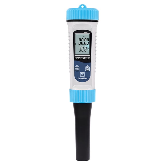 Acidity/Temperature Meter Digital Water 5 In 1 Monitors Tester for Pools, Drinking Water