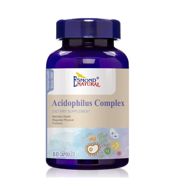 Acidophilus Complex (Supports Gastro-Intestinal Health Physical Functions), USA, FDA, GMP, NPAC-13.6mg, 60 Capsules