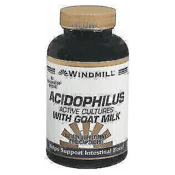 Acidophilus With Goat Milk - 100 Capsules By Windmill, 2-Pack
