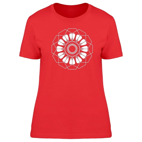 Acient Flower Mandala T-Shirt Women -Image by Shutterstock, Female x-Large