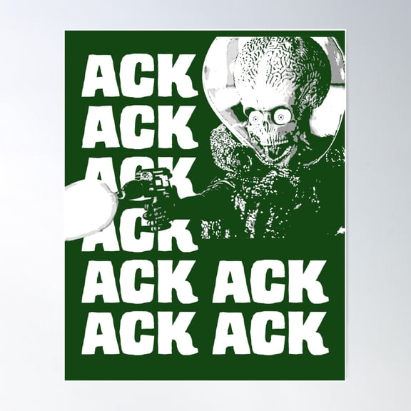Ack Ack Ack Poster Wall Art, Modern Wall Decor For Living Room Bedroom, 16x24 UNFRAMED