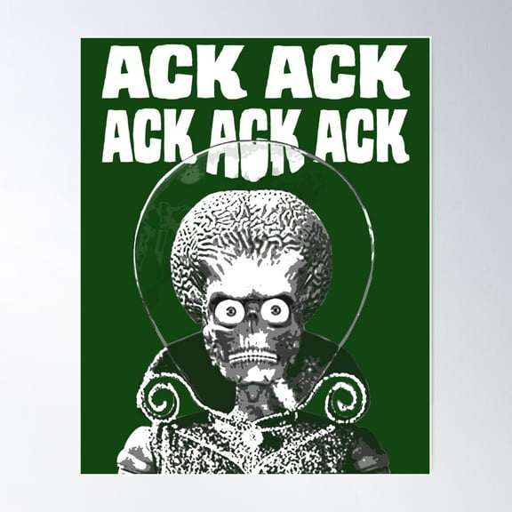 Ack Ack Poster Wall Art, Modern Wall Decor For Living Room Bedroom, 8x12 UNFRAMED