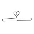 thumbnail image 1 of Ackfieldwire Heart 6 Inch Split Bottom Craft Holder, 1 of 1