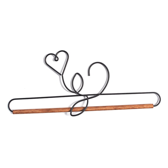 Ackfieldwire Heart With Dowel 12 Inch Hanger