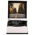 thumbnail image 1 of Acknowledge Him Proverbs 3:6 Men's Stainless Steel & Vegan Leather Cross Bracelet - Vegan Leather with Stainless Steel, 1 of 14