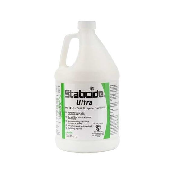 Acl Staticide Floor Finish,ESDA 20.20 Standards,1 gal. 4600-1