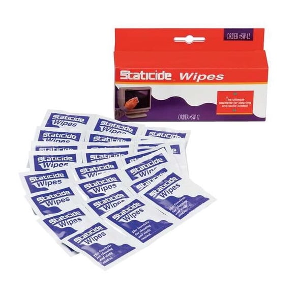 Acl Staticide Anti-Static Wipes 5" x 8", 24PK SW12