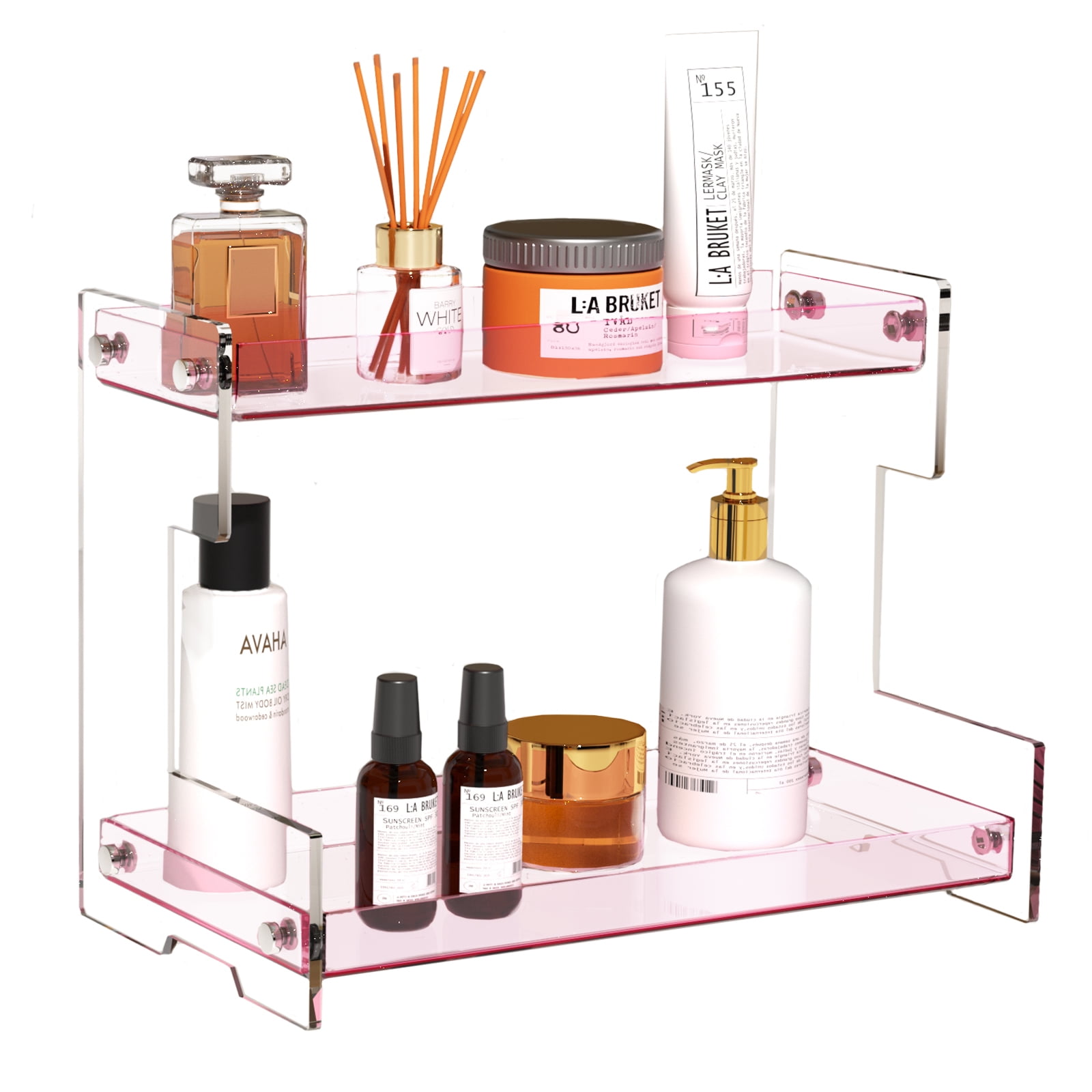 Acliys Bathroom Organizer Countertop 2 Tier Acrylic Counter Organizer ...
