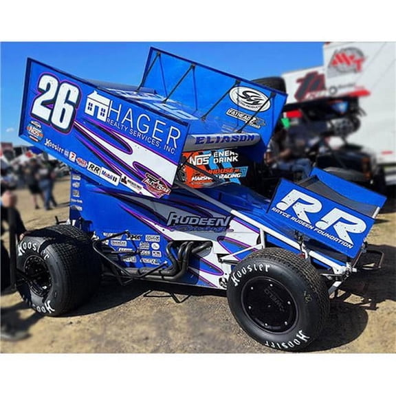 Acme 1 by 18 2021 No. 26 Hager Realty & Rudeen Racing - Cory Eliason Winged Sprint Car Series, Blue