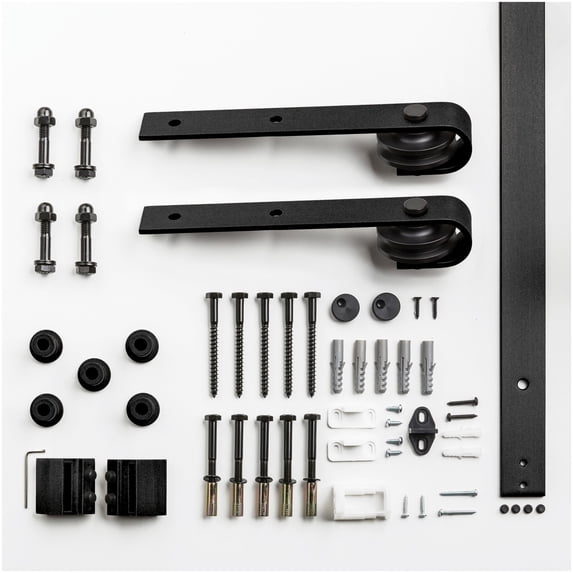 DOOR BARN HDWR KIT MATTE BLACK