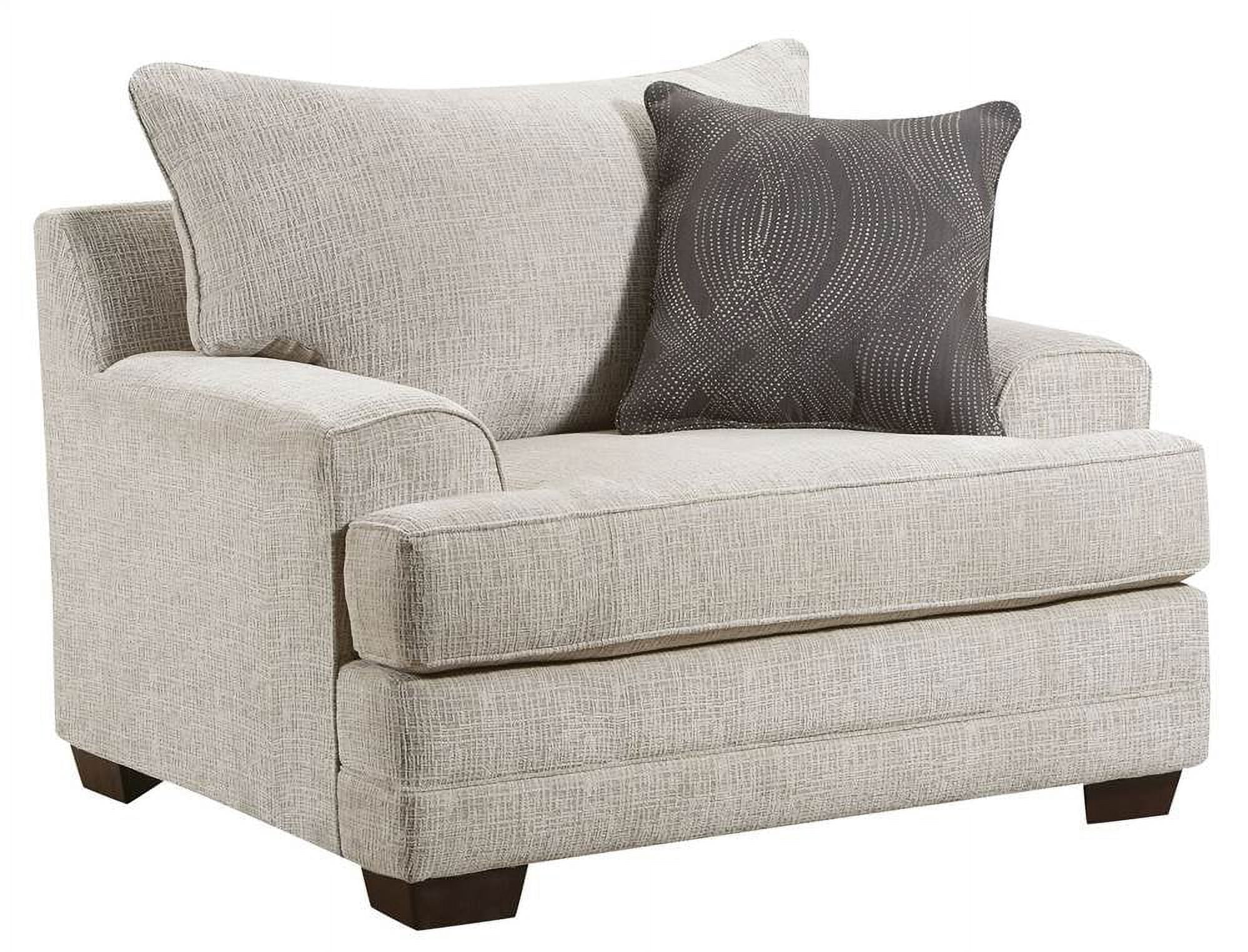 ACME Avedia Chair - - Beige/Gray Chenille
