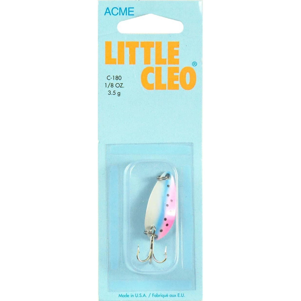 Acme Tackle Little Cleo Spoon 1/8oz Rainbow Trout
