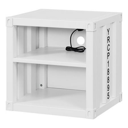 Acme Cargo Container Style Metal Frame Nightstand, Multiple Colors