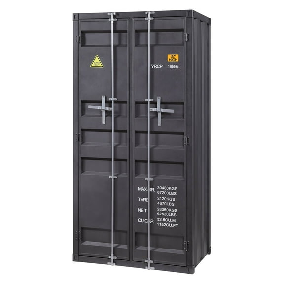 Acme Cargo Wardrobe (Double Door), Gunmetal (1Pc/1Ctn)