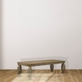 thumbnail image 1 of Acme Constantine Dining Table, Brown & Gold Finish, 1 of 8