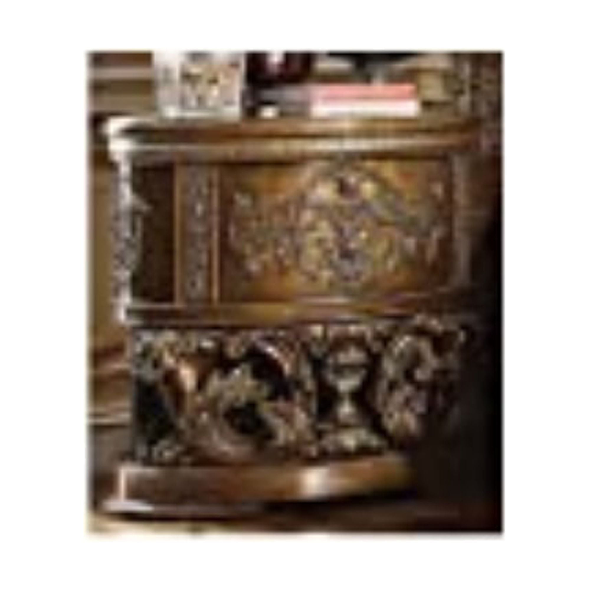 Constantine Baroque Brown & Gold 2-Drawer Nightstand