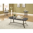thumbnail image 1 of Acme Daisy 3-Piece Coffee Table Set in Black and Antique Bronze Finish 80252, 1 of 1