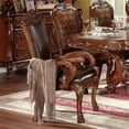 thumbnail image 1 of ACME Dresden Arm Chair (Set-2) in Synthetic Leather & Cherry Oak, 1 of 6