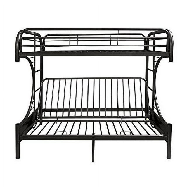 Acme Eclipse Twin XL Over Futon Metal Bunk Bed, Black