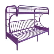 Acme Eclipse Twin over Full and Futon Bunk Bed in Purple