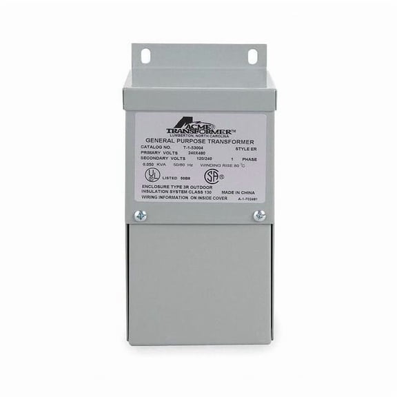 Low Voltage Distribution Transformer, 1 kVA, NEMA 3R, 120/240V AC TF279260S