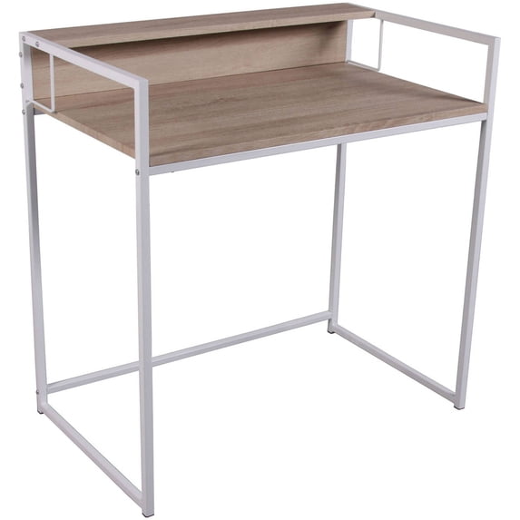 Acme Fahd Desk, Birch and White