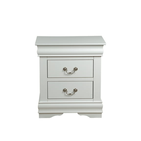 Acme Florian 2-Drawer Nightstand in Oak and Antique White