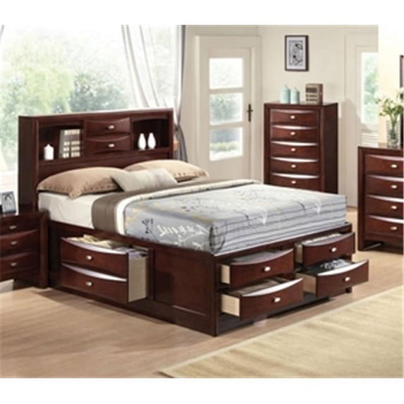 Acme Furniture 21596EK KIT Ireland Espresso Finish Eastern King Bed