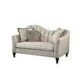 thumbnail image 1 of Acme Furniture 55306 66 x 39 x 42 in. Athalia Loveseat Sofa with 3 Pillows, Shimmering Pearl, 1 of 5