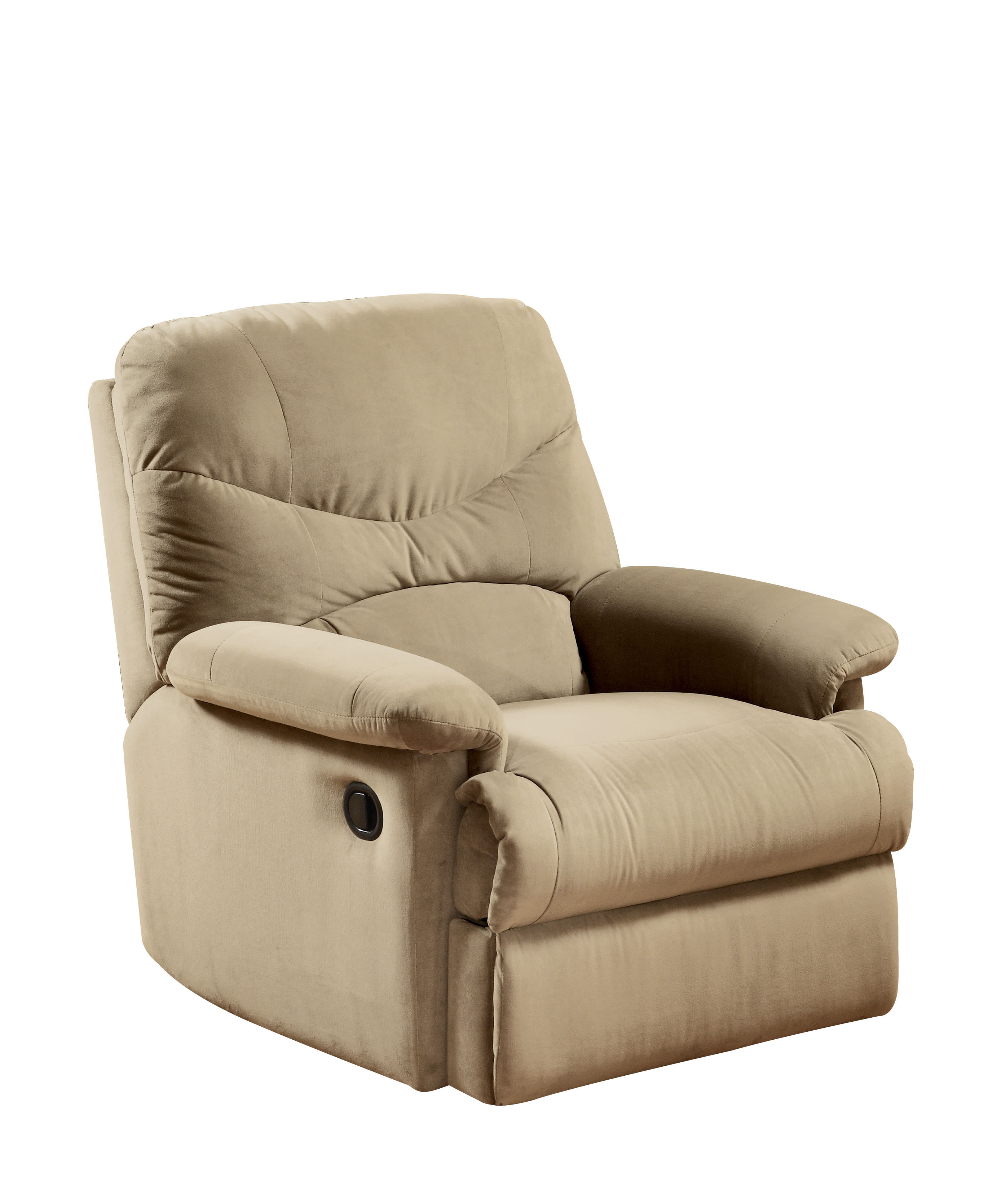 Acme Furniture Arcadia Recliner in Beige Microfiber