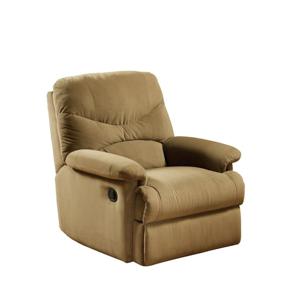 Acme Furniture Arcadia Recliner in Light Brown Microfiber