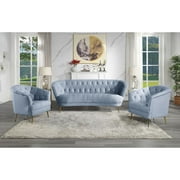 Acme Furniture Bayram Chair, Light Gray Velvet LV00208