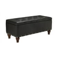 thumbnail image 1 of Acme Furniture Black Bench With Storage 96438, 1 of 6