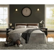 Acme Furniture Brancaster Storage Queen Bed, Retro Brown Top Grain Leather & Aluminum