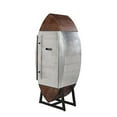 thumbnail image 1 of Acme Furniture Brancaster Wine Cooler Cabinet in Retro Brown and Aluminum, 1 of 7