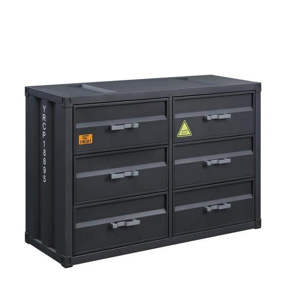 Acme Furniture Cargo Dresser in Gunmetal Finish