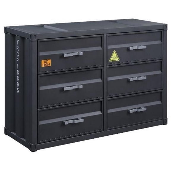 Acme Furniture Cargo Dresser in Gunmetal Finish