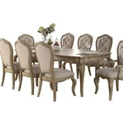 Acme Furniture Chelmsford Dining Table in Antique Taupe Finish Indoor