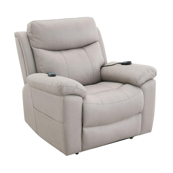 ACME Chriki Microfiber Upholstered Power Recliner with Lift & Massage in Gray