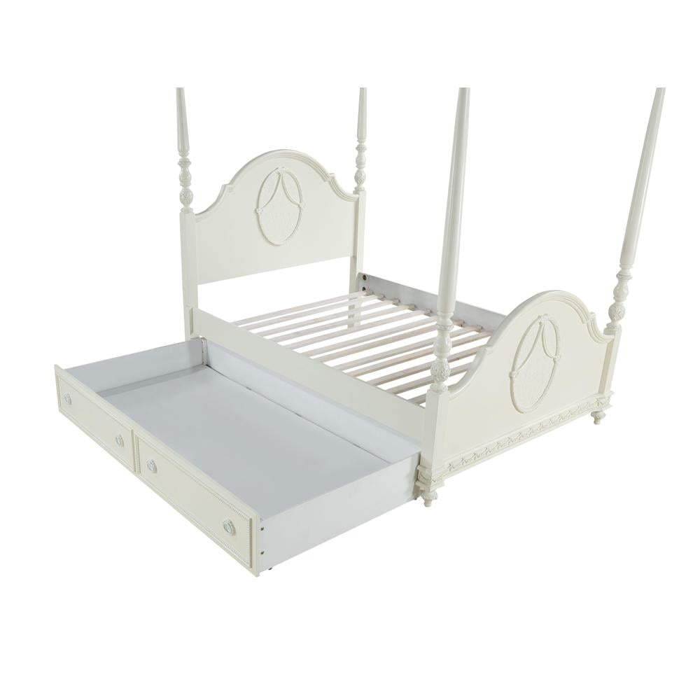 Acme Furniture Dorothy Trundle (Twin)-Optional, Ivory