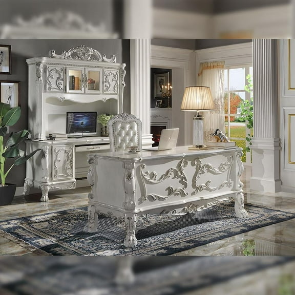 Acme Dresden EXECUTIVE WRITING DESK Bone White Finish