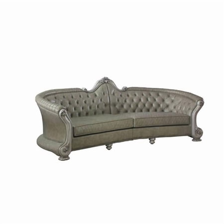 Acme Furniture Dresden Sofa, Vintage Bone White & PU