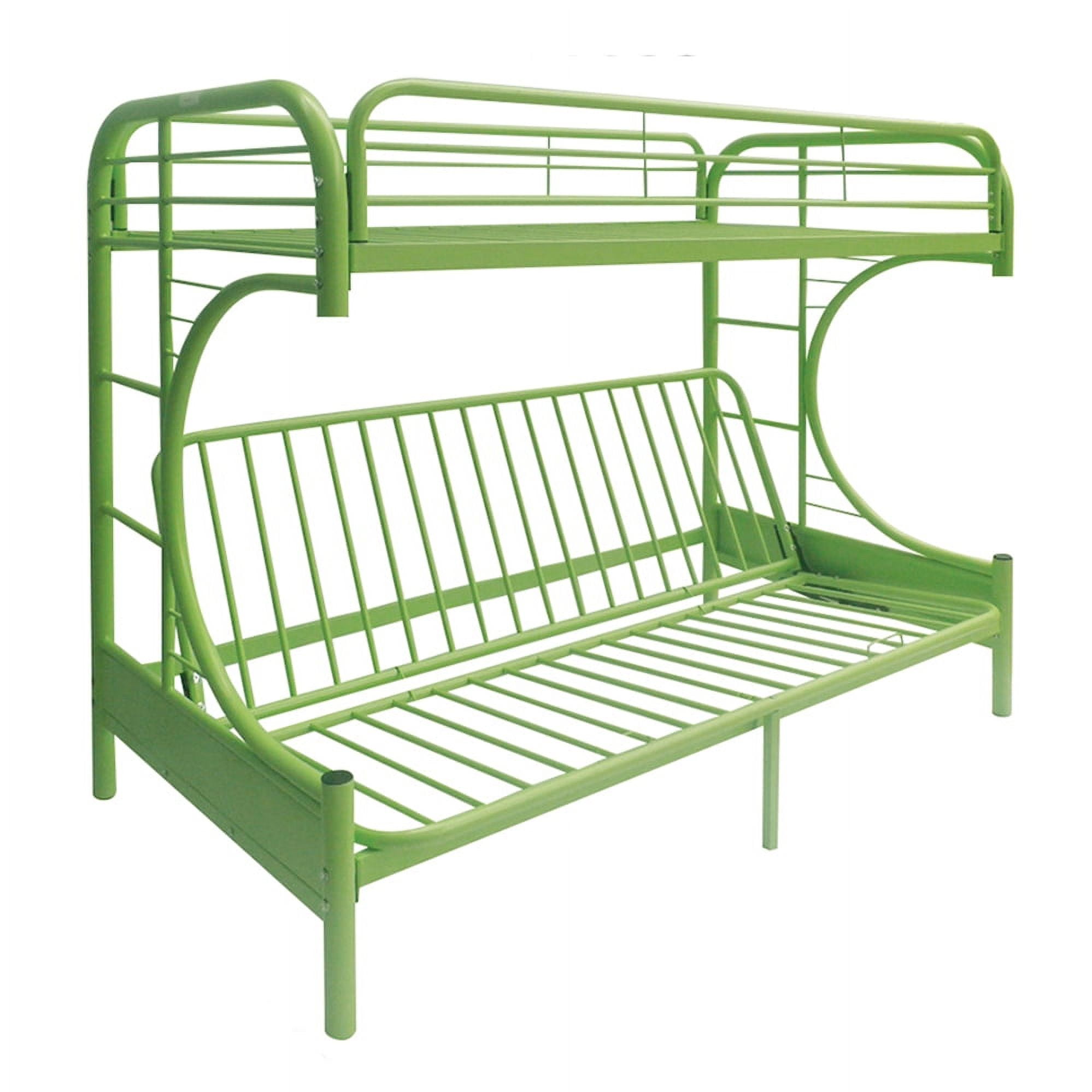 Acme Furniture Eclipse Twin over Full Futon Bunk Bed in Green