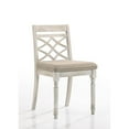 thumbnail image 1 of Acme Furniture Furniture Cillin 19" Fabric & Wood Side Chairs in Antique White (Set of 2), 1 of 3