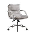 thumbnail image 1 of Acme Furniture Haggar Executive Office Chair in Vintage White Top Grain Leather, 1 of 6