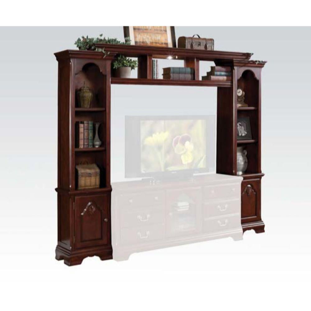 【美品】ACME Furniture GRAND VIEW TV-SHELF ACME Remington TV Stand in Brown Cherry - Walmart.com