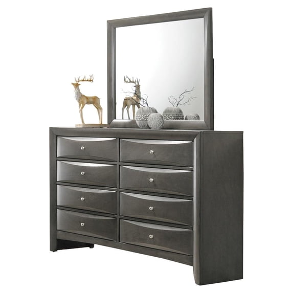 ACME Ireland Mirror in Gray Oak